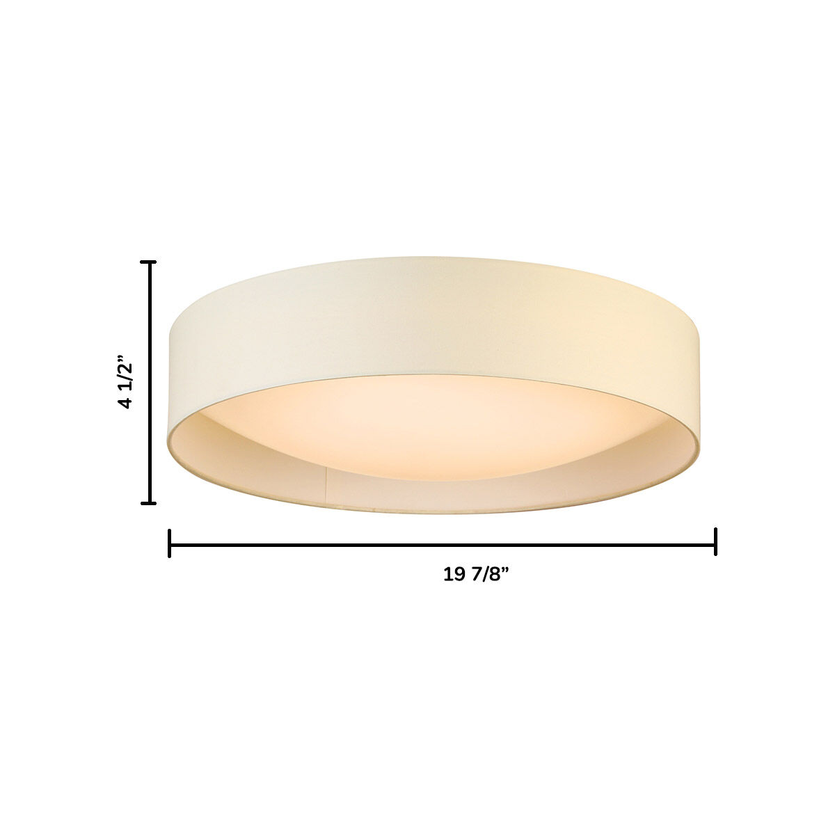 Orme LED 19.88 inch White Flush Mount Ceiling Light